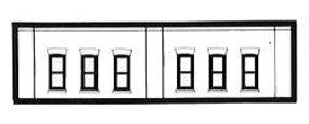 Design-Preservation One-Story Window Section N Scale Model Railroad Building Accessory #60112