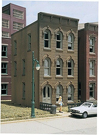 Design-Preservation Townhouse #2 Kit HO Scale Model Railroad Building #woo11000