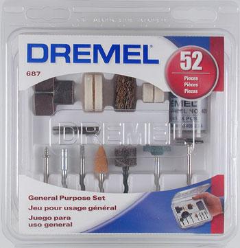 Dremel 52pc General Purpose Set Rotary Power Tool Sanding Buffer Polisher #687-01