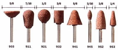 Dremel 5/8 Aluminum Oxide Grinding Stone (1/8 shank) Rotary Power Tool Grinding Bit #903