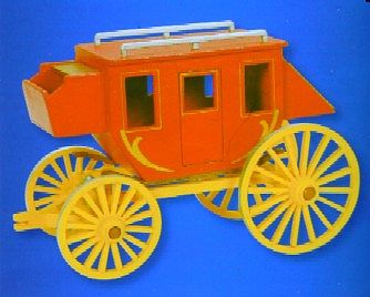 Darice Stagecoach Wooden Model Kit (9x6) Premium Wooden Construction Kit #919302