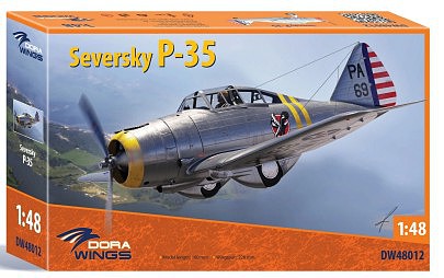 Dora Seversky P38 Fighter (New Tool) Plastic Model Airplane Kit 1/48 Scale #48012