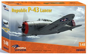 Dora Republic P43 Lancer Aircraft (New Tool) Plastic Model Airplane Kit 1/48 Scale #48029