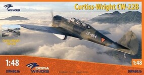 Dora Curtiss Wright CW22B Advanced Trainer Aircraft Plastic Model Airplane Kit 1/48 Scale #48036