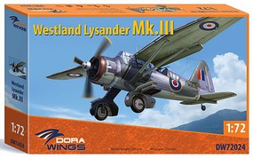 Dora Westland Lysander Mk III Aircraft (New Tool) Plastic Model Airplane Kit 1/72 Scale #72024