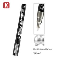 Dspiae Super Metallic Silver Dual Tip Marker