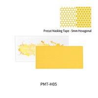 Dspiae Shaped Precut Masking Tape- Hexagonal 5mm