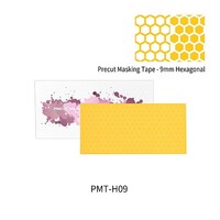 Dspiae Shaped Precut Masking Tape- Hexagonal 9mm