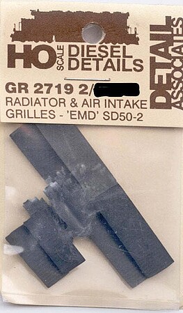 Detail-Assoc HO Diesel Radiator Air Intake Grille SD50 (2)