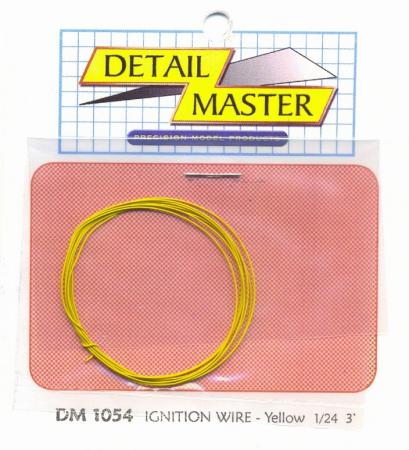 Detail-Master 2ft Race Car Ignition Wire Yellow Plastic Model Vehicle Accessory Kit 1/24-1/25 Scale #1054
