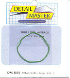 Detail-Master 2ft. Detail Wire Green Plastic Model Vehicle Accessory Kit 1/24 - 1/25 Scale #1105