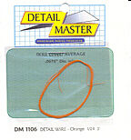 Detail-Master 2ft. Detail Wire Orange Plastic Model Vehicle Accessory Kit 1/24-1/25 Scale #1106