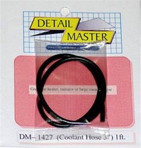 Detail-Master 2ft. Coolant Hose Black (.120 Dia.) Plastic Model Vehicle Accessory 1/24-1/25 Scale #1427