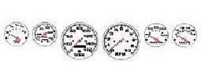 Street Rod Gauges #1 (White)