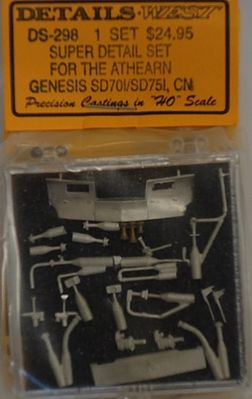 Details-West SD70i, SD75i, CN Athearn Genesis Detail Set HO Scale Miscellaneous Train Part #298