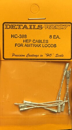 Details-West HEP Cables for Amtrak Locomotives pkg(8)
