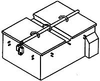 Details-West Ground Box Large (pr) HO Scale Model Railroad Building #911