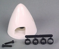 Du-bro (bulk of 3) 2'' Spinner White (QTY/PKG- 1 )