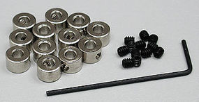 1/8'' Plated Brass Dura-Collars Bulk (QTY/PKG- 12 )