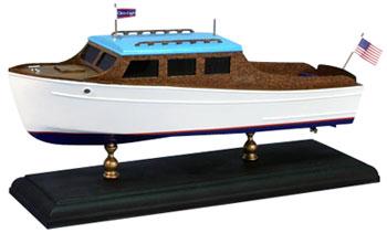 Dumas 12-1/2 1935 Chris Craft 25 Steamline Cruiser Laser Cut Kit Wooden Boat Model Kit #1706
