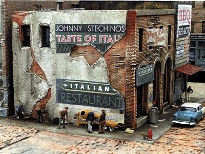 Downtown-Deco Blair Avenue Part Two Johnny Stechinos & Big Eds Kit HO Scale Model Railroad Building #1031