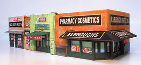 Downtown-Deco Classic American Block Cast-Hydrocal Kit HO Scale Model Railroad Building #1062