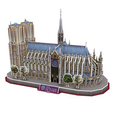 Daron 3D Notre Dame De Paris 128pc Puzzle 3D Jigsaw Puzzle #054h