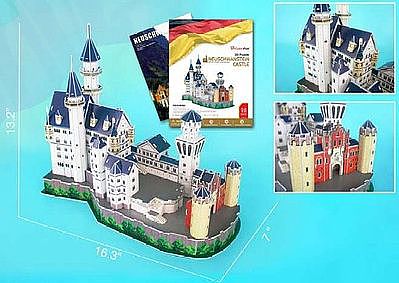 Daron 3D Neuschwanstein Castle 121pc Puzzle 3D Jigsaw Puzzle #0602h