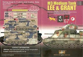 Echelon M3 Med Lee & Grant Plastic Model Tank Decal 1/35 Scale #352015