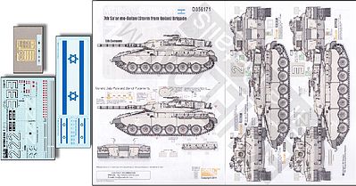 Echelon Merkava Siman 1 for TAM Plastic Model Tank Decal 1/35 Scale #356171