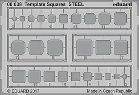 Eduard-Models Eduard Template Squares Steel