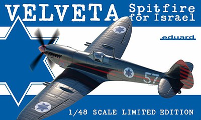 Eduard-Models Velveta/Spitfire Israel Fighter Plastic Model Airplane Kit 1/48 Scale #11111