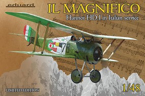Eduard-Models IL Magnifico Hanriot HD1 in Italian Service Aircraft Plastic Model Airplane Kit 1/48 #11139