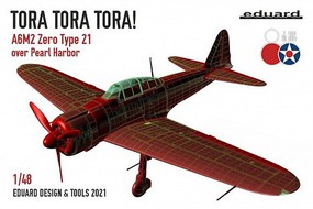 Eduard-Models WWII A6M2 Zero Type 21 Japanese Fighter Plastic Model Airplane Kit 1/48 Scale #11155