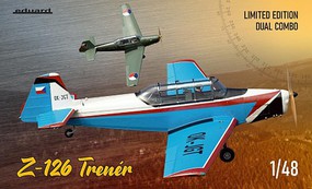 Eduard-Models Zlin Z126 Czech Two-Seater Trainer Aircraft Plastic Model Airplane Kit 1/48 Scale #11156