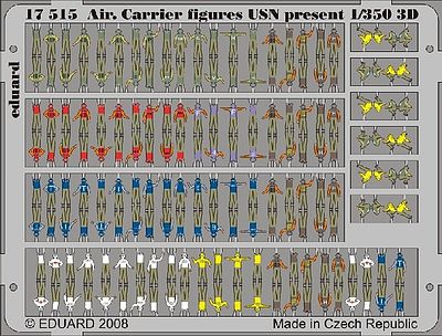 Eduard-Models USN Present Aircraft Carrier Figures Plastic Model Ship Figure 1/350 Scale #17515