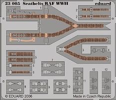 Eduard-Models Aircraft Seatbelts RAF WWII (Painted) Plastic Model Aircraft Decal 1/24 Scale #23005