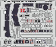 Eduard-Models Typhoon Mk Ib Interior for Airfix Plastic Model Aircraft Decal 1/24 Scale #23019