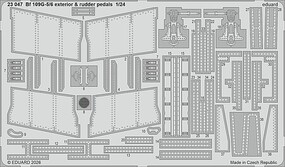Eduard-Models 1/24 Eduard Bf 109G-5/6 exterior & rudder pedals Photo etched set for AIRFIX