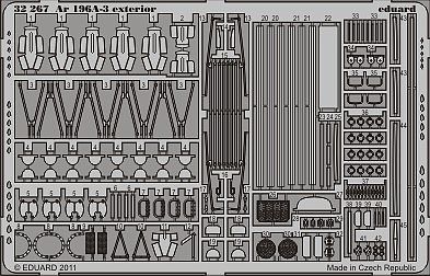 Eduard-Models Ar196A3 Exterior for Revell Plastic Model Aircraft Accessory 1/32 Scale #32267
