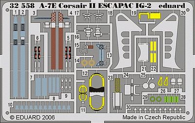 Eduard-Models Aircraft- A7E Corsair II Escapac IG2 Plastic Model Aircraft Accessory 1/32 Scale #32558