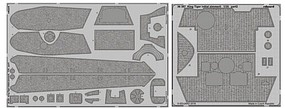 Eduard-Models King Tiger Initial Zimmerit for TAO Plastic Model Military Vehicle Accessory 1/35 #36387