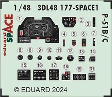Eduard-Models P-51B/C SPACE detail set