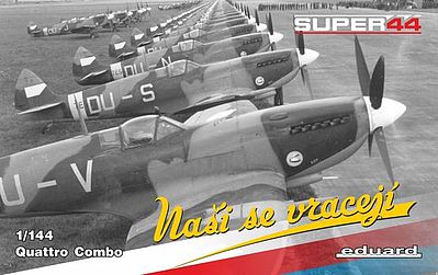 Eduard-Models WWII Spitfire Mk IX Nasi se vraceji Fighter Plastic Model Airplane 1/144 Scale #4432