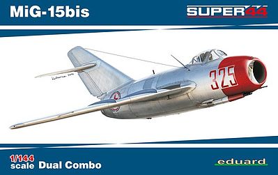 Eduard-Models MiG15bis Fighter Dual Combo (Limited Edition) Plastic Model Airplane Kit 1/144 Scale #4442
