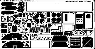 Eduard-Models B17F/G Interior details for Monogram Plastic Model Aircraft Accessory 1/48 Scale #48207