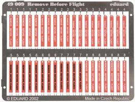 Eduard-Models Remove Before Flight labels (painted) Plastic Model Aircraft Accessory 1/48 Scale #49009
