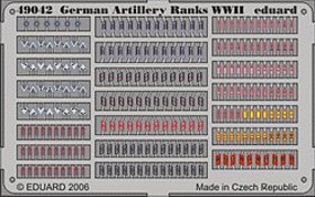 Eduard-Models German Artillery Ranks WWII (Painted) Plastic Model Aircraft Accessory 1/48 Scale #49042