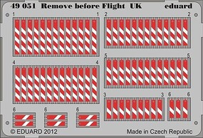 Eduard-Models Remove Before Flight UK labels