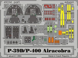 Eduard-Models P39D/P400 Airacobra details for Eduard Plastic Model Aircraft Accessory 1/48 Scale #49234